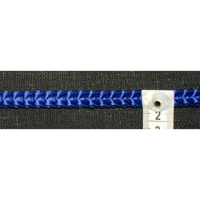 Plisse'bånd- Koboltblå satin plissébånd